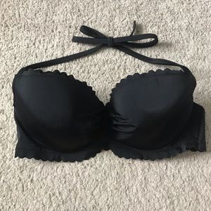 Victoria’s Secret Black Scalloped Swim Top